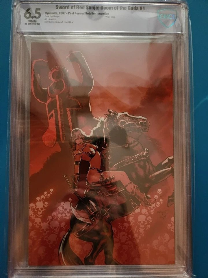 Sword of Red Sonja: Doom of the Gods #1 CBCS 6.5 PAUL RENAUD Retailer Incentive - Image 1 of 3