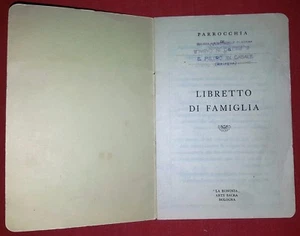 VECCHIO LIBRETTO DI FAMIGLIA 28/02/1960 EDITRICE S.T.E.B. 1950 - Picture 1 of 5