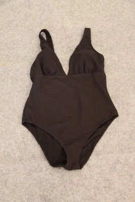 BADEANZUG SCHWIMMANZUG GRÖSSE 44 SCHWARZ MIT STRUKTUR MIT PADS - Bild 1 von 3