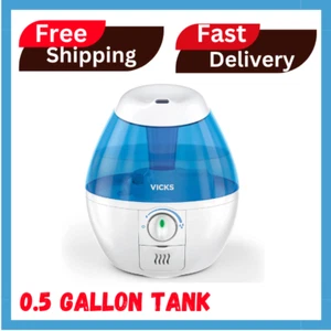 Vicks Mini Filter-Free Cool Mist Humidifier, Small Room, 0.5 Gallon Tank, Blue - Picture 1 of 6