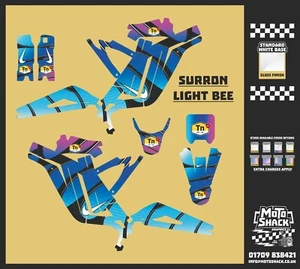 NIKE TN Blue Graphics Kit for Sur-Ron Light Bee X Surron Wrap Sticker Vinyl Purp - Picture 1 of 1