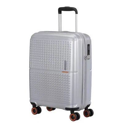 American Tourister Geopop - Spinner 55 Tsa Argento - Valigie Trolley Piccolo - Immagine 1 di 2