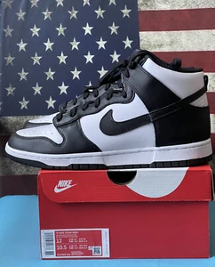 Nike Dunk High Black/White Women Size 12W/10.5M Panda🐼🐼 🔥🔥red Label - Picture 1 of 10