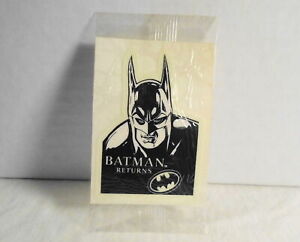 1992 Ralston Purina Batman Returns Cereal Premium Glow in Dark Sticker Toy Prize