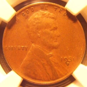 1931 D Lincoln Cent, NGC Certified VF 35 (31DN59) - Picture 1 of 5