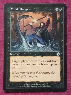 Magic The Gathering TORMENT MIND SLUDGE black card MTG - Image 1 of 2
