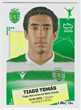 2020-21 TIAGO TOMAS ROOKIE STICKER #306  Panini Futebol Liga Nos Sporting CP