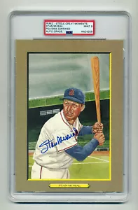 MINT 9 STAN MUSIAL PSA/DNA SIGNED PEREZ STEELE GREAT MOMENTS CARD - Picture 1 of 1