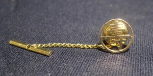 985 Gold (~24k) Tie Pin Chinese Longevity Symbol Vintage Translates to 23-24k - Picture 1 of 5