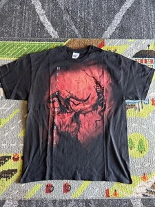 Camicia nera grande vintage Heaven And Hell Band anni 00 rara - Foto 1 di 3