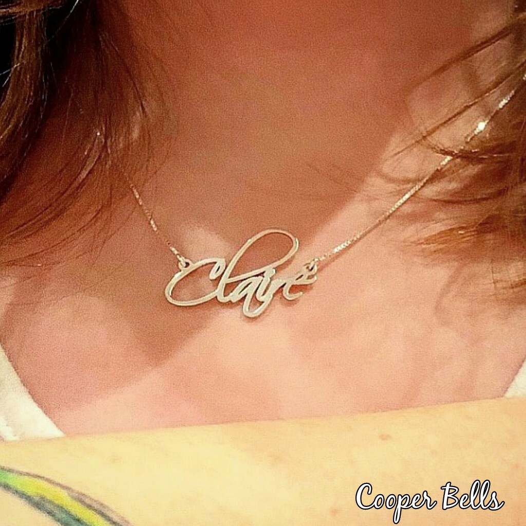 14k gold name necklace 