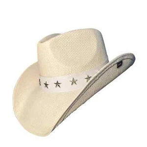 WHITE STAR COWBOY HAT - Picture 1 of 4
