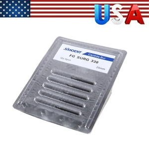 Dental Wolfram Stahl Bohrer für Hochgeschwindigkeitshandstück chirurgischer Bohrer 25 mm FG-330 USA - Bild 1 von 17