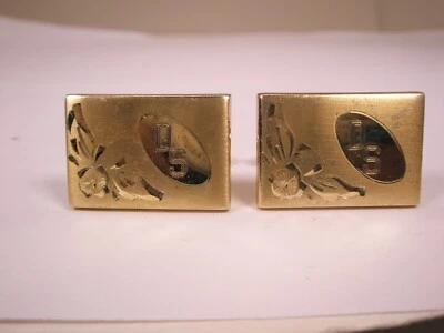 Винтажные запонки SPEIDEL с гравировкой монограммой инициалом буквы неликвидный товар - Изображение 1 из 4