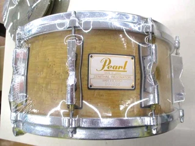 Pearl Zenithal Resonator Birds Eye Maple Snare Drum 14"x6.5" Made in Japan - Image 1 of 4