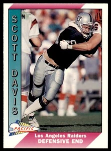 1991 Pacific. Scott Davis . Los Angeles Raiders #229 - Picture 1 of 2