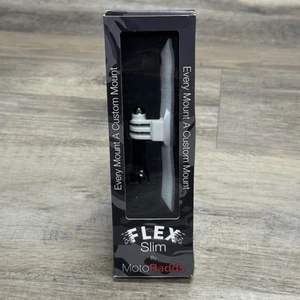 Flex Slim Flexibel Universal Motorrad Helm Kinnbefestigungsset Weiß Neu - Bild 1 von 3