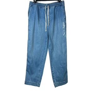 Free Assembly Denim Jogger Elastic Waist Jeans Women Sz S NWT - Picture 1 of 6