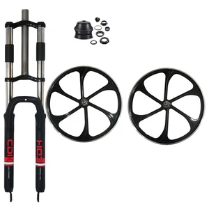 29" Bicycle Suspension Fork Double Shoulder & 29" Aluminum Mag Wheel 100*135mm - Picture 1 of 10