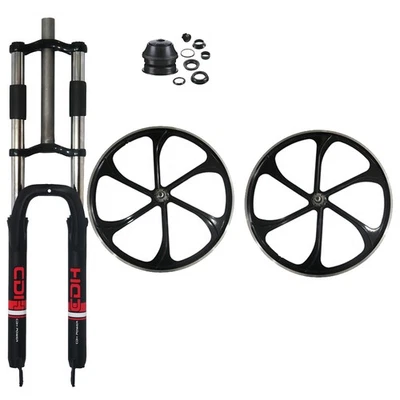 29" Bicycle Suspension Fork Double Shoulder & 29" Aluminum Mag Wheel 100*135mm - Image 1 of 4