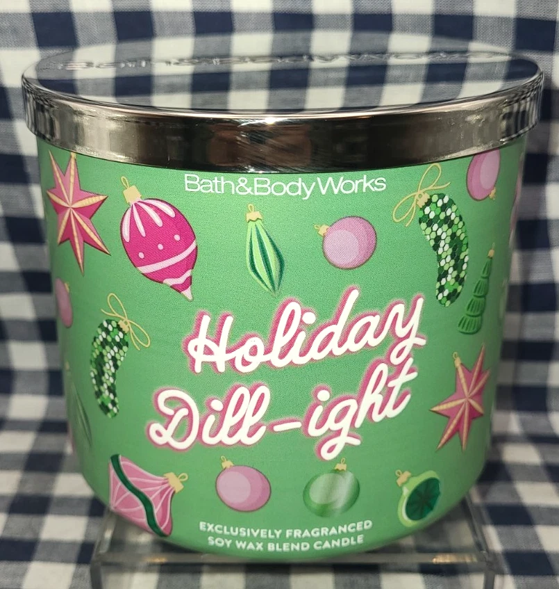 NUEVO Vela de 3 mechas verde eneldo de vacaciones 25-45 horas baño y cuerpo funciona Foto 1 de 1