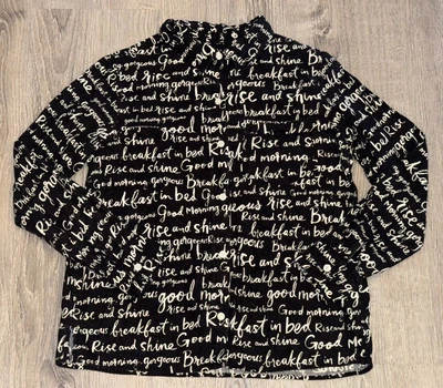 Camisa para dormir Kate Spade manga larga con botones BUENOS DÍAS PRECIOSA para mujer XS Foto 1 de 4