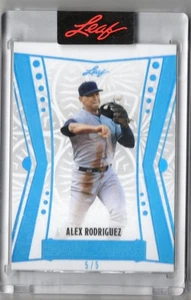 2025 Leaf Spectacular Alex Rodriguez PLATINUM BLUE PARALLEL #4 5/5 SP YANKEES - Bild 1 von 1