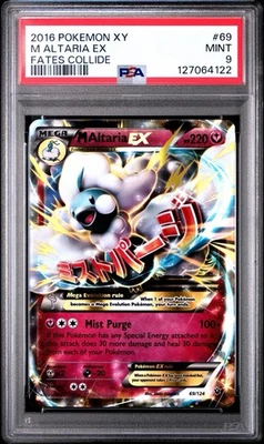 2016 POKEMON XY FATES COLLIDE #69 M ALTARIA EX PSA 9 TCG - Image 1 of 3