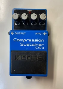 Boss CS-3 Compression Sustainer Compressor Guitar Effects Pedal Blue ACA Used - Picture 1 of 5