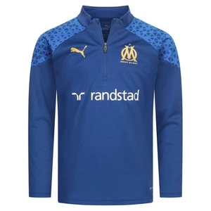 Olympique Marseille PUMA Training 1/4-Zip Herren Sweatshirt Ligue 1 blau neu - Bild 1 von 1