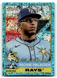 2025 Topps Heritage Richie Palacios #185 Chrome Light Blue Sparkle Rays - Picture 1 of 2