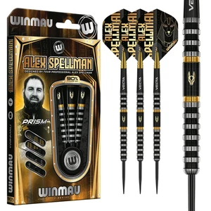 WINMAU 90% TUNGSTEN ALEX SPELLMAN SIGNATURE STEEL TIP DARTS 24 GR VERSANDKOSTENFREI - Bild 1 von 6
