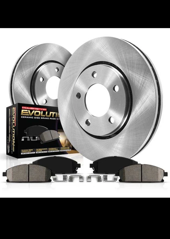 Honda Acura Cr-v- RDX Rear Power Stop Crk206 Brake and Rotor Pair - Image 1 of 4