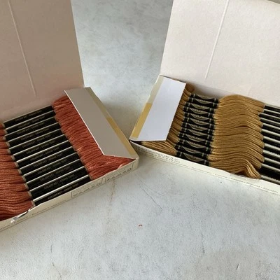 Vintage New DMC 24 Skeins Box Mouline Special 25 Thread Floss 3776/729 - Image 1 of 3