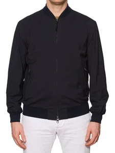 ERMENEGILDO ZEGNA "Trofeo Elements" Giacca Bomber Lana Trofeo Elementi Blu 50 U - Foto 1 di 7