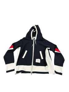 Thom Browne Women’s Hoodie Jumper Size S Navy Blue Full Zip Designer New York - Picture 1 of 7