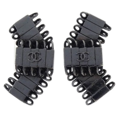 Chanel Earrings Clip-On Silver 98P 166372 - Image 1 of 4