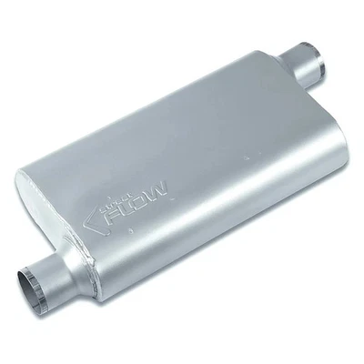 For Chevy K10 75-86 Street Flow Aluminized Steel Oval 3 Chamber Exhaust Muffler — 第 1/4 张图片