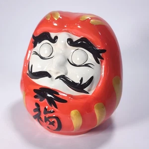 Daruma Doll 5" Ceramic Lucky Figurine. - Picture 1 of 7
