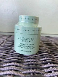 New Signature Club A 5 Essentials Creme Face Eyes Plant Stem Cell Complex 4.5 Oz - Picture 1 of 7