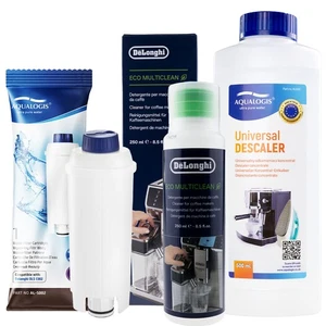 Delonghi Filter Set Ersatz DLSC002 4 Stück + Universal-Entkalker +  MultiClean - Bild 1 von 9