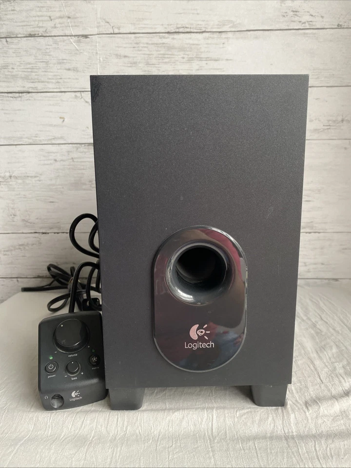Logitech X-540 5.1 Surround Sound Speaker System Subwoofer Only Tested Working - Bild 1 von 4