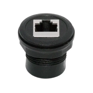 CY RJ45 to CAT5E Networking UTP STP Patch Extension Coupler Car Panel Mount - Picture 1 of 6