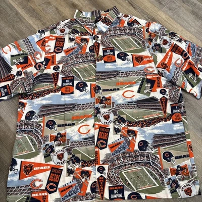 Chicago Bears Mens 2XL Hawaiian Reyn Spooner Shirt Button Up NFL Apparel - Image 1 of 4