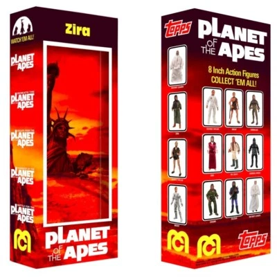"Mego Planet of the Apes Zira caja personalizada para figura de acción POTA 8""" Foto 1 de 2