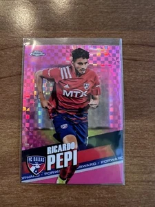 2022 Topps Chrome MLS Pink X-Fractor Ricardo Pepi USMNT Refractor Europa - Imagen 1 de 2