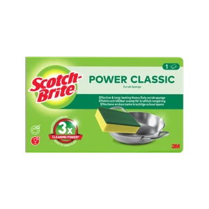 3M - Scotch Brite Classic Scrub Sponge x 3 - Picture 1 of 3