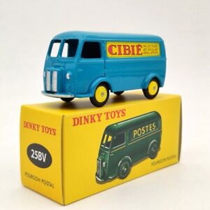 1:43 Atlas Dinky Toys 25BV Fourgon Postal Peugeot D.3.A Blue Diecast Models