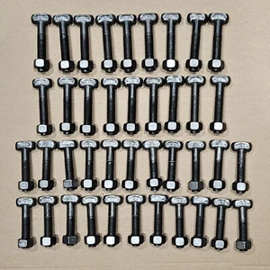 40 Steel T-Bolt Lot  (3/4"-10 x 4") (3/4"-10 x 3.5") with Hex Nuts - Picture 1 of 1
