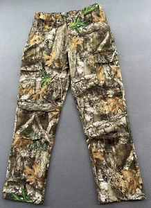Realtree Pants Mens Sz Medium Green Camo Hunting Cargos - Picture 1 of 13